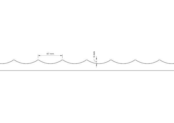 Fluted Large (47mm Spacings)