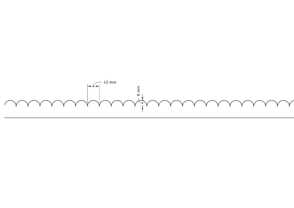 Panel Ribbed Small (12mm Ribbs)