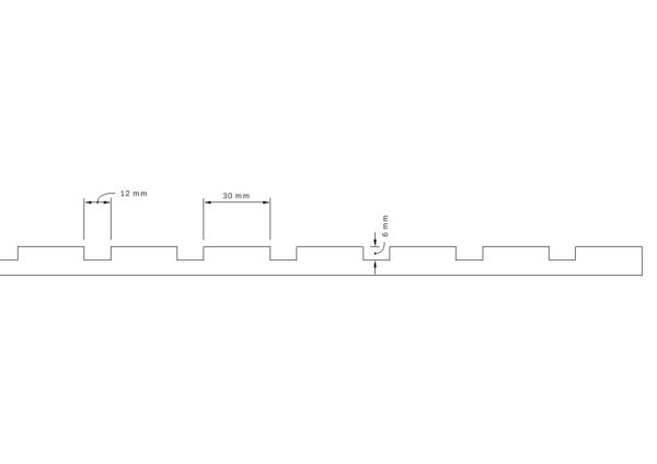 Slatted Panel measurements